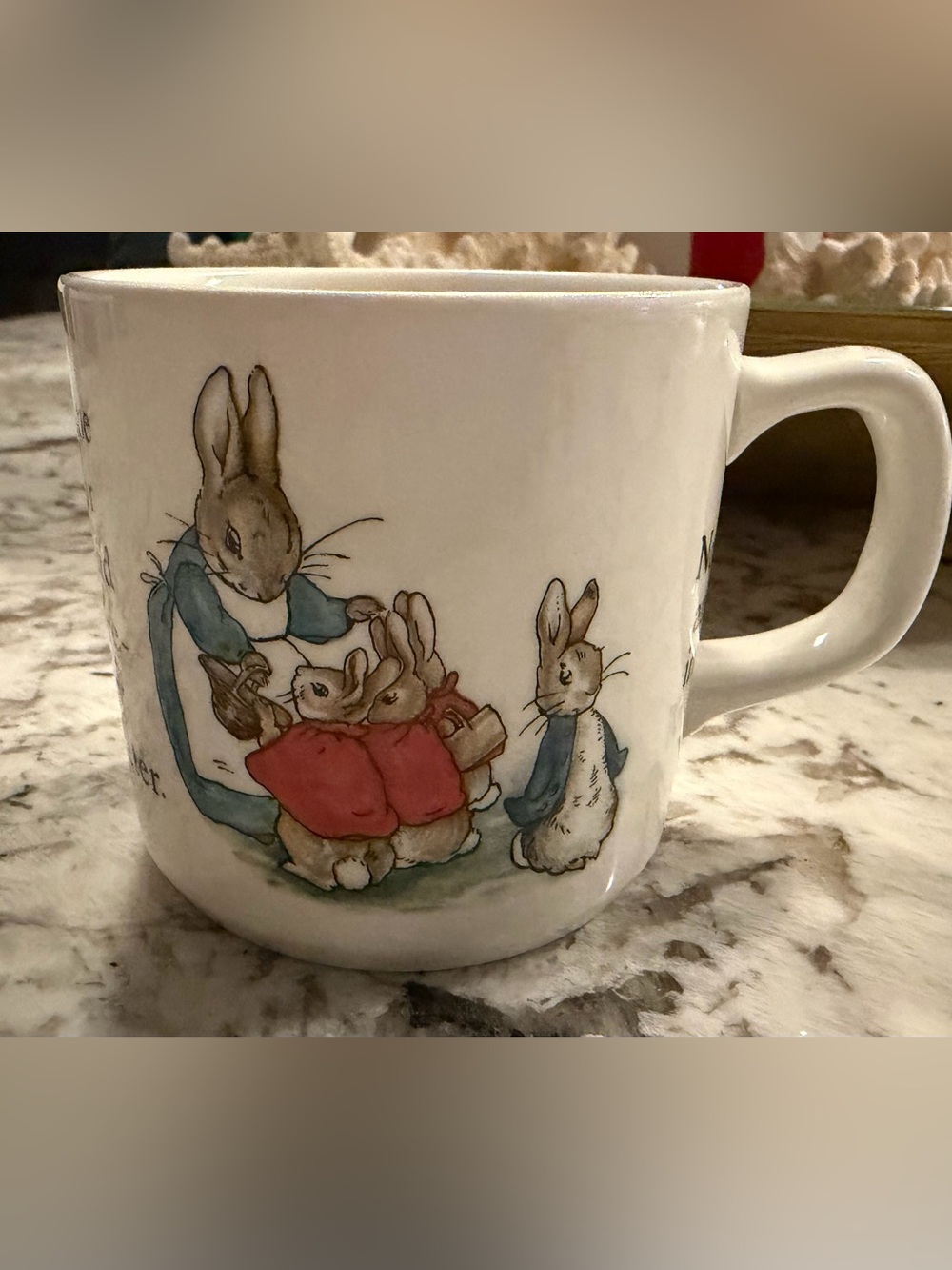 Vintage Wedgwood PETER RABBIT Beatrix Potter Child’s Cup Mug One Handle